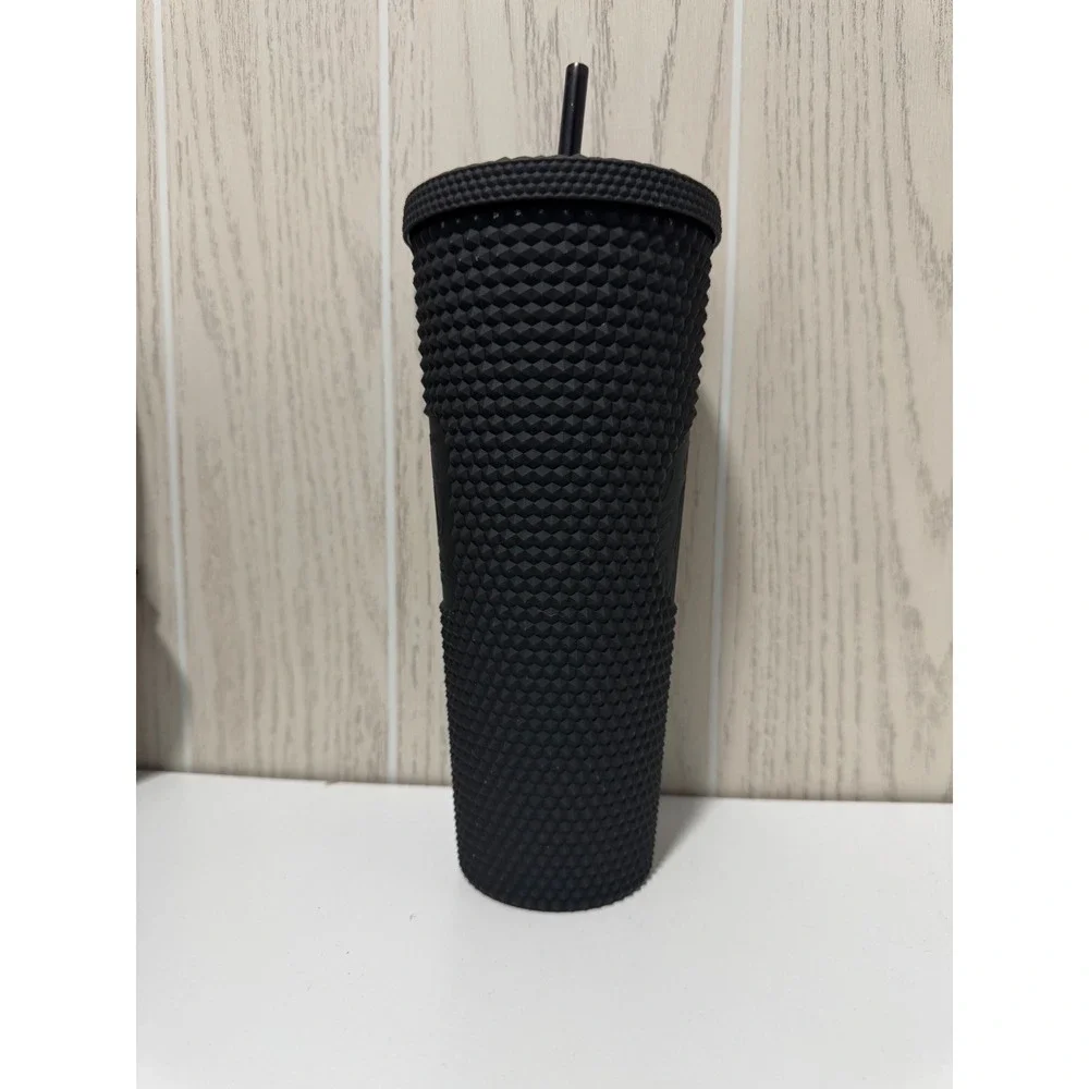 Starbucks Disney World 50th Anniversary Matte Black Studded Tumbler 24oz Cup